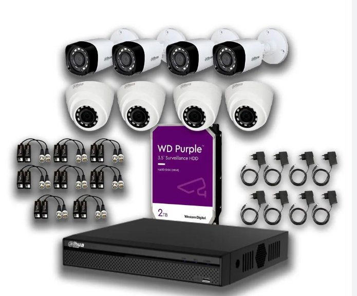 Kit 8 Cámaras + NVR 2TB